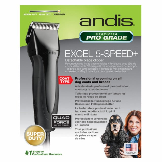 Andis - Excel 5-Speed+ klippemaskin