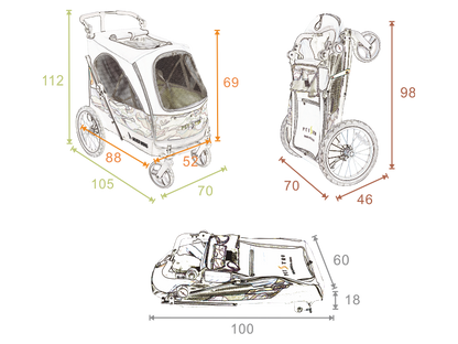 Petstro - Silverwing - XL - Sort/Turkis